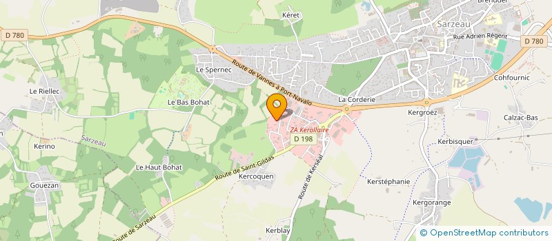 localisation de l'entreprise RHUYS SECRETARIAT  SARZEAU