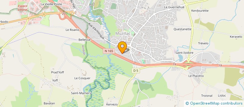 localisation de l'entreprise RHUYS VILAINE ACCORDEON  MUZILLAC