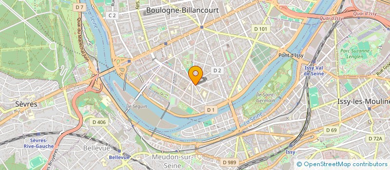 localisation de l'entreprise RHW  CONSEIL  BOULOGNE-BILLANCOURT