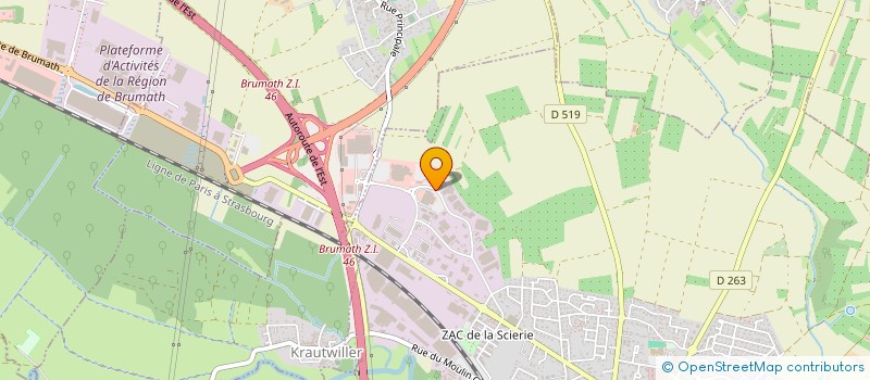 localisation de l'entreprise RI-BURGER  BRUMATH