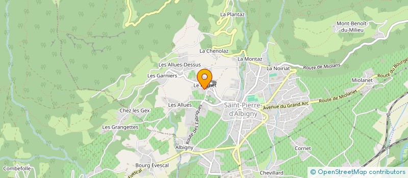 localisation de l'entreprise RI&CO  SAINT PIERRE D'ALBIGNY