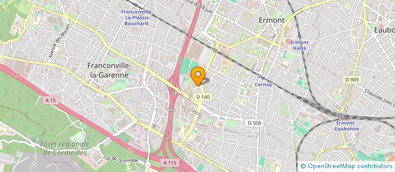 localisation de l'entreprise RI EXPERTISE AUDIT ET CONSULTING  ERMONT