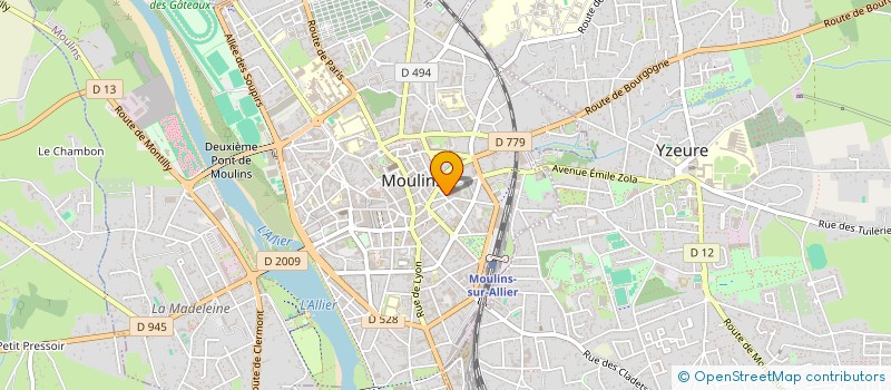 localisation de l'entreprise RI2C à MOULINS