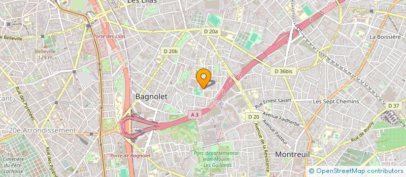 localisation de l'entreprise RIA CONSULTING - RIA SYSTEMS à BAGNOLET