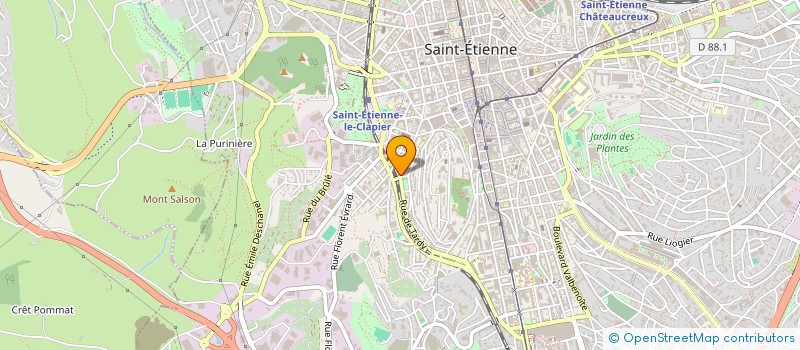 localisation de l'entreprise RIAD TRANSPORTS  SAINT-ETIENNE