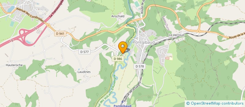 localisation de l'entreprise RIADANA INVEST  PONTGIBAUD