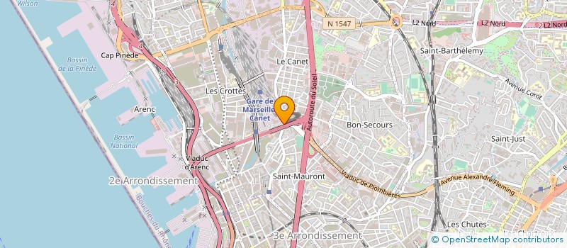 localisation de l'entreprise 'RIAHI NEHAL TUYAUTERIE CHAUFFAGE PLOMBERIE ' OU S.A.R.L. R.N.T.C.P. à MARSEILLE