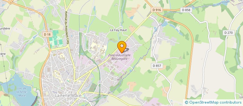 localisation de l'entreprise RIALIN à LA FERTE MACE