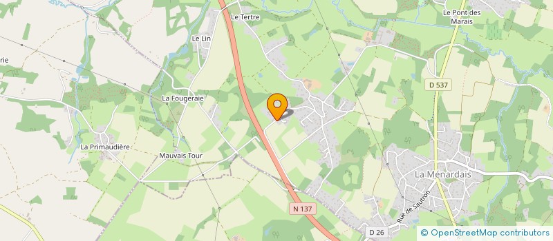 localisation de l'entreprise RIALLAND ET FILS  TREILLIERES