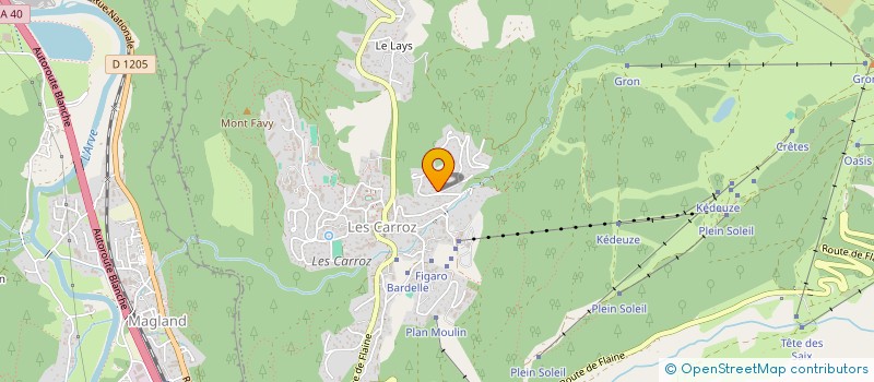 localisation de l'entreprise RIANT MANET  ARACHES-LA-FRASSE