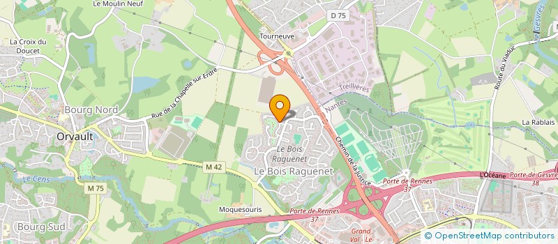 localisation de l'entreprise RIASEL à ORVAULT