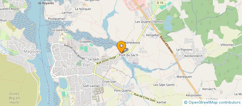 localisation de l'entreprise RIAZEN  ETEL