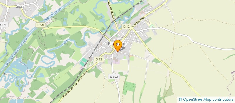 localisation de l'entreprise RIB N' MOOV  RIBEMONT