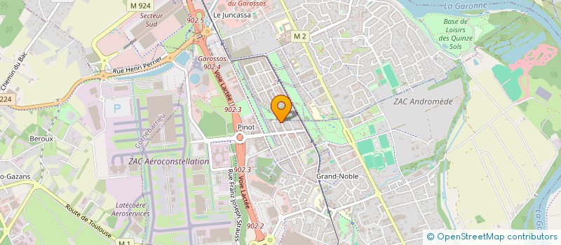 localisation de l'entreprise RIBA-INVEST  BLAGNAC