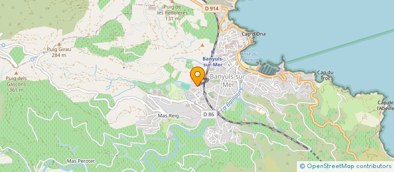 localisation de l'entreprise RIBA TEC CONSTRUCTIONS  BANYULS-SUR-MER