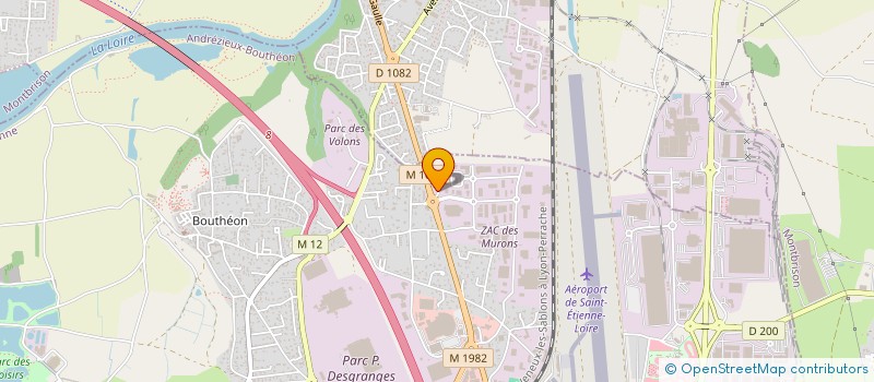 localisation de l'entreprise RIBACO  ANDREZIEUX-BOUTHEON