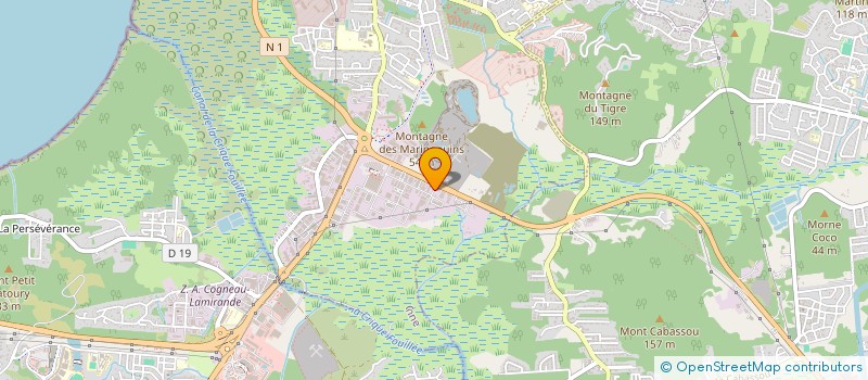 localisation de l'entreprise RIBAL TRAVAUX  PUBLICS à CAYENNE