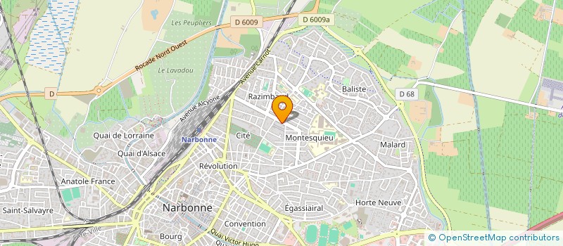 localisation de l'entreprise RIBAM 1848 à NARBONNE