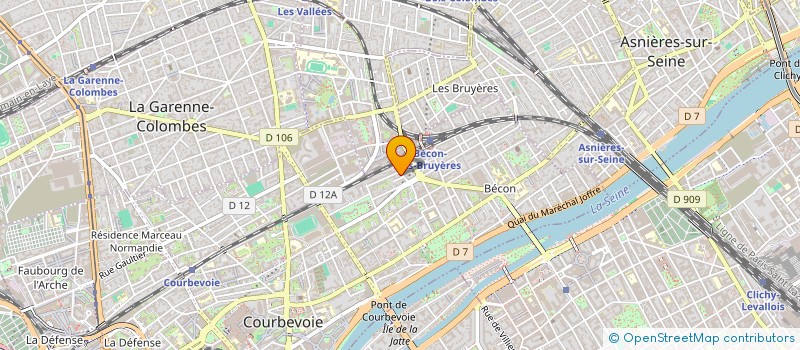 localisation de l'entreprise RIBAS à COURBEVOIE
