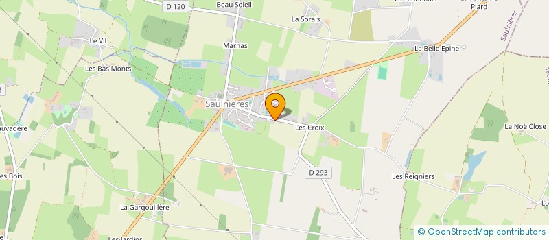 localisation de l'entreprise RIBAULT  SAULNIERES