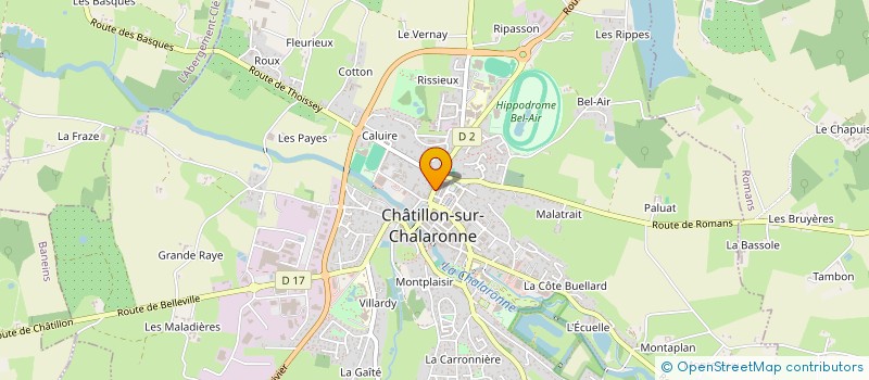 localisation de l'entreprise RIBAUT MENAGER à CHATILLON-SUR-CHALARONNE