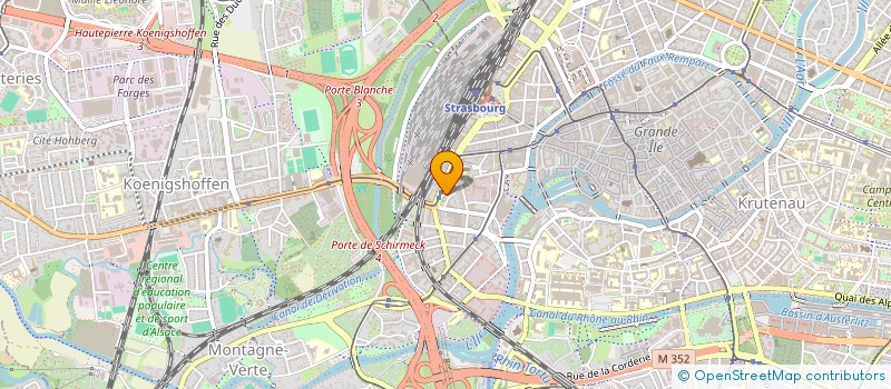 localisation de l'entreprise RIBBER à STRASBOURG