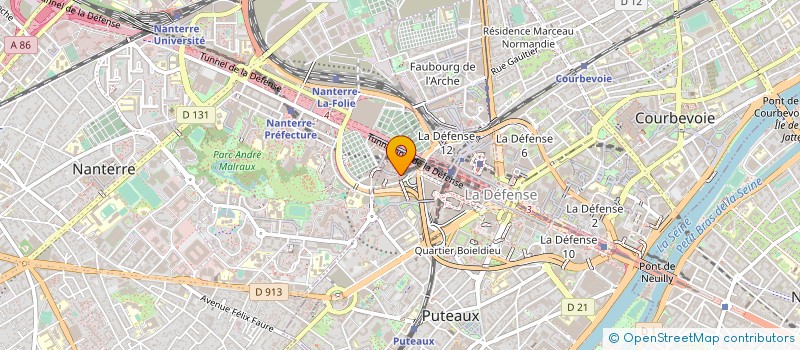 localisation de l'entreprise RIBBON COMMUNICATIONS FRANCE EURL à PUTEAUX