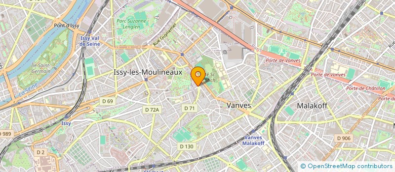 localisation de l'entreprise RIBE  VANVES