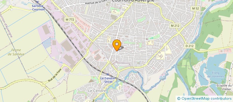 localisation de l'entreprise RIBE  COURNON-D'AUVERGNE