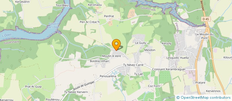 localisation de l'entreprise RIBE à GOUESNACH