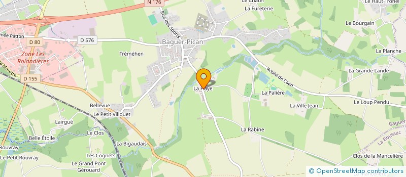 localisation de l'entreprise RIBE  BAGUER-PICAN