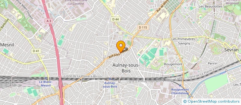 localisation de l'entreprise RIBE PUIG INDUSTRIES à AULNAY-SOUS-BOIS