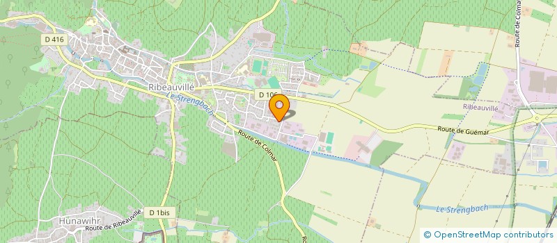 localisation de l'entreprise RIBEAUVILLE DISTRIBUTION à RIBEAUVILLE