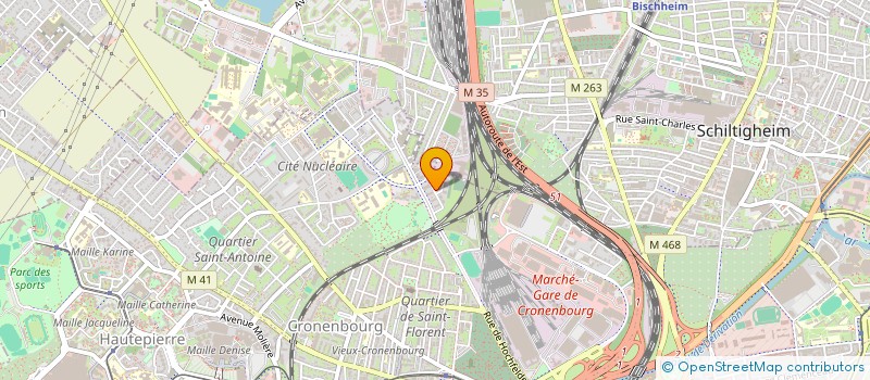 localisation de l'entreprise RIBEAUX-FLAMENT à STRASBOURG