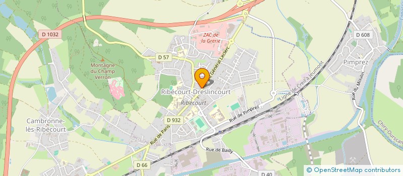 localisation de l'entreprise RIBECOURT AUTO SERVICES à RIBECOURT-DRESLINCOURT