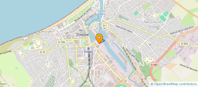 localisation de l'entreprise RIBEIMAREE à DIEPPE