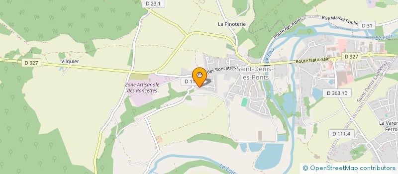 localisation de l'entreprise RIBEIRO à SAINT-DENIS-LANNERAY