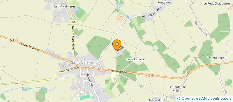 localisation de l'entreprise RIBEIRO à SAINT-VALERIEN