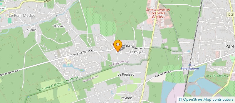 localisation de l'entreprise RIBEIRO à LE PIAN-MEDOC