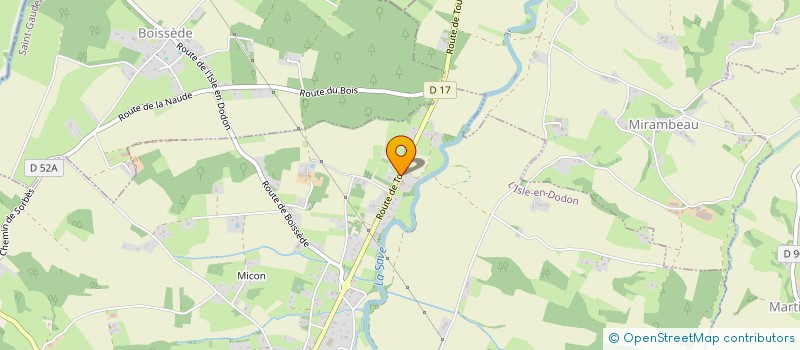 localisation de l'entreprise RIBEIRO  L ISLE-EN-DODON