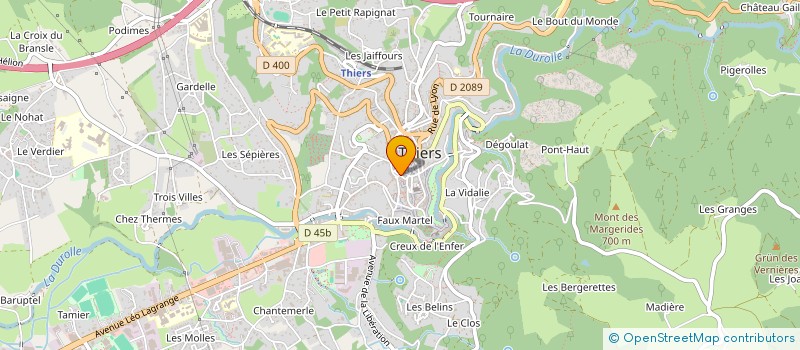 localisation de l'entreprise RIBEIRO  THIERS