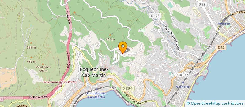 localisation de l'entreprise RIBEIRO BATIMENT à ROQUEBRUNE-CAP-MARTIN