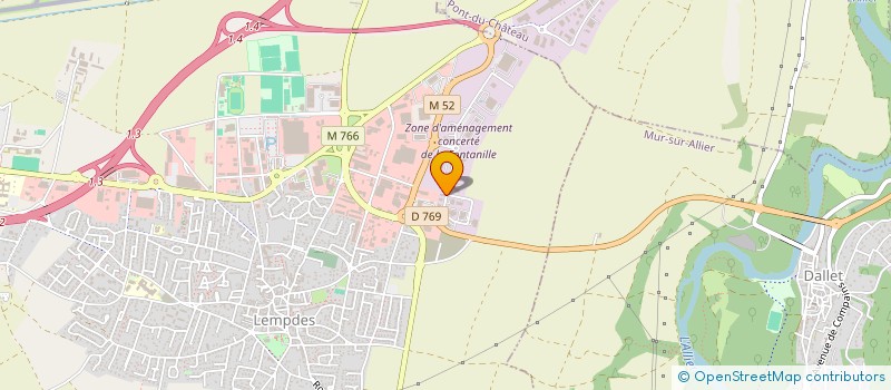 localisation de l'entreprise RIBEIRO BATIMENT  PONT-DU-CHATEAU