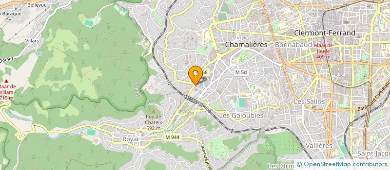 localisation de l'entreprise RIBEIRO BERTRAND à CHAMALIERES