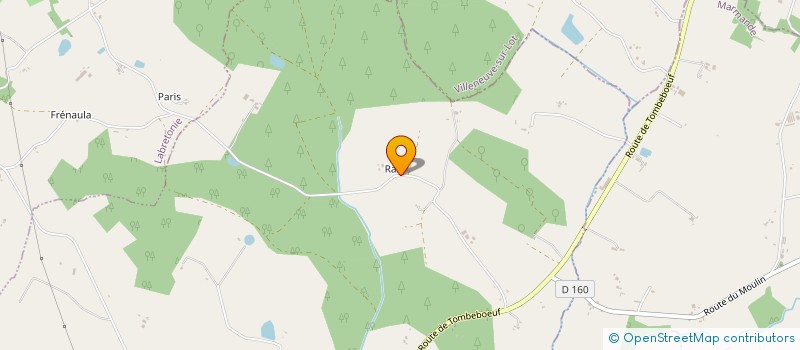 localisation de l'entreprise RIBEIRO COUVERTURE  COULX