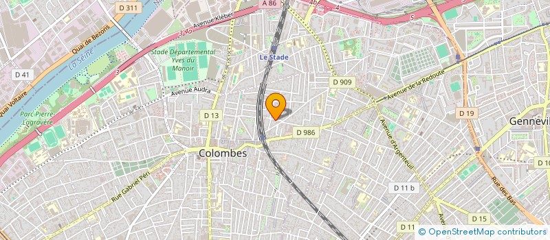 localisation de l'entreprise RIBEIRO DIGITAL à COLOMBES