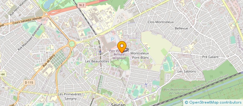 localisation de l'entreprise RIBEIRO & FILS à SEVRAN