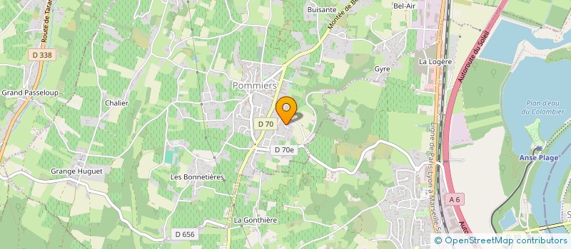 localisation de l'entreprise RIBEIRO FRERES  POMMIERS