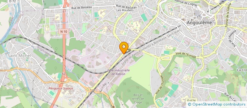 localisation de l'entreprise RIBEIRO ROXO à ANGOULEME