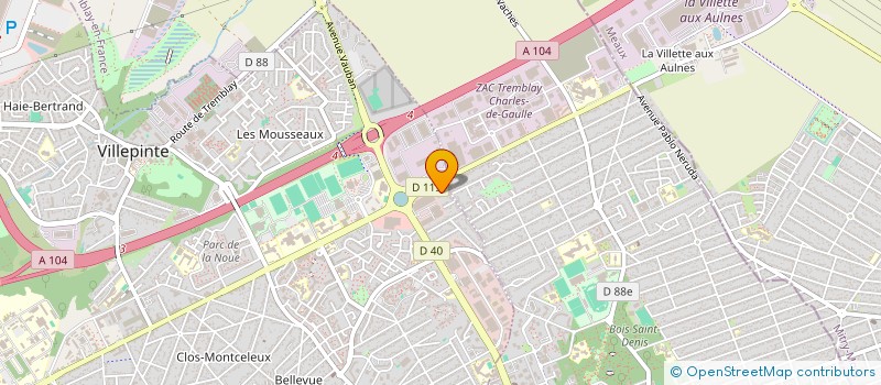 localisation de l'entreprise RIBEIRO TAVARES IMMO à VILLEPINTE